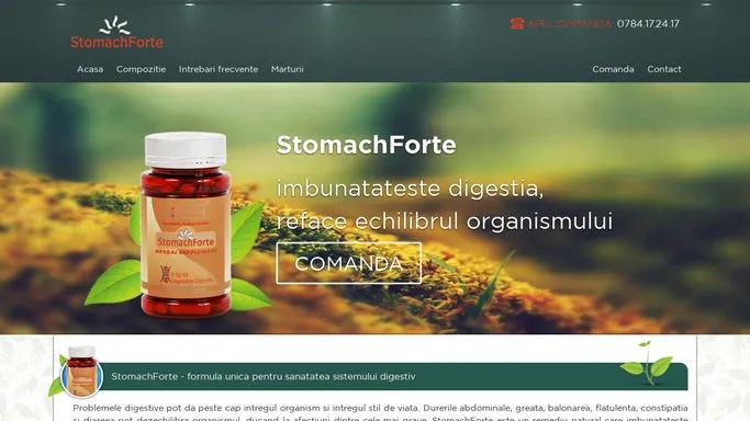 Tratament naturist pentru gastrita - Stomach Forte