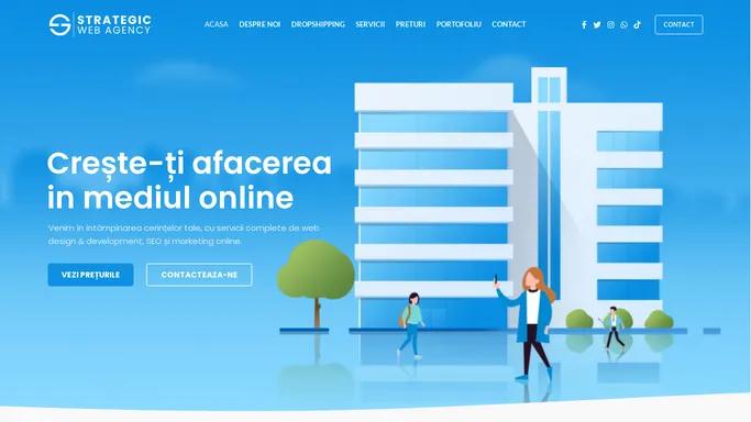 Creste-ti afacerea in mediul online - Strategic Web