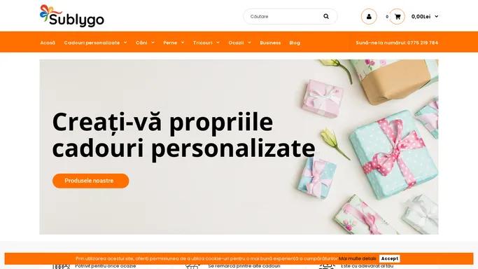 Cadouri Personalizate | Tricouri, Cani si Perne Personalizate - Sublygo Gift
