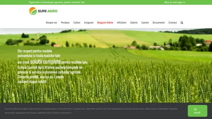 Summit Agro Romania. O companie Sumitomo Corporation.