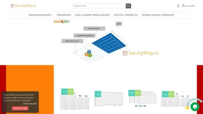 Panouri Radiante SunJoy | Panouri Radiante cu Infrarosu SunJoy Shop