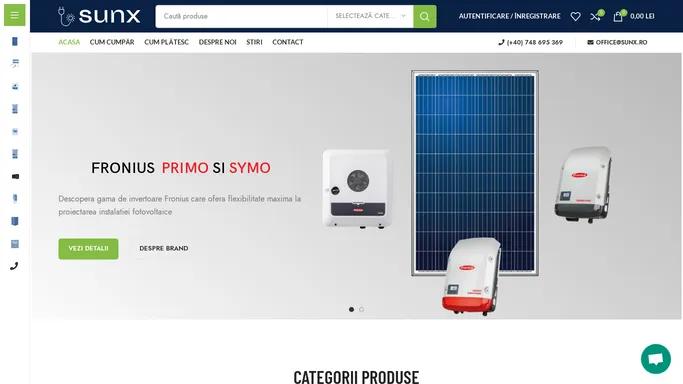 sunx.ro - Magazin online de sisteme / panouri solare fotovoltaice pentru casa / afacerea ta.