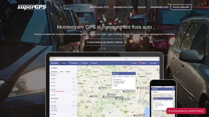 Monitorizare GPS | SuperGPS - Localizare si monitorizare GPS auto, management flota auto