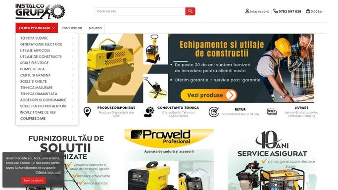 Magazin online Utilaje agricole, Utilaje constructii | Supertools.ro