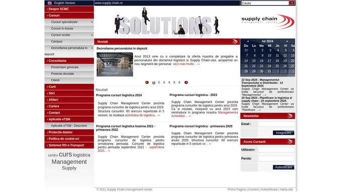 Supply Chain Managemant Center - Trainging si consultanta in logistica
