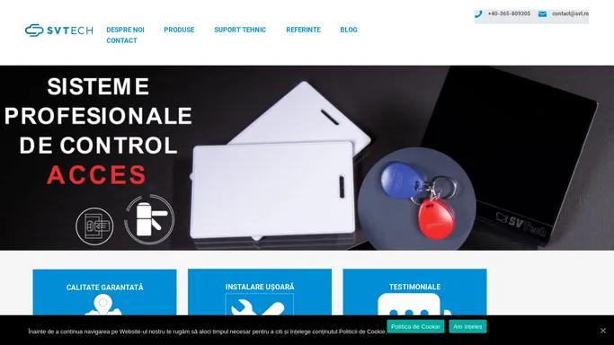 SVTech - Sisteme profesionale de pontaj si control acces