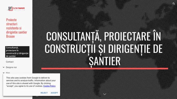 Proiecte structuri rezistenta si dirigintie santier Brasov