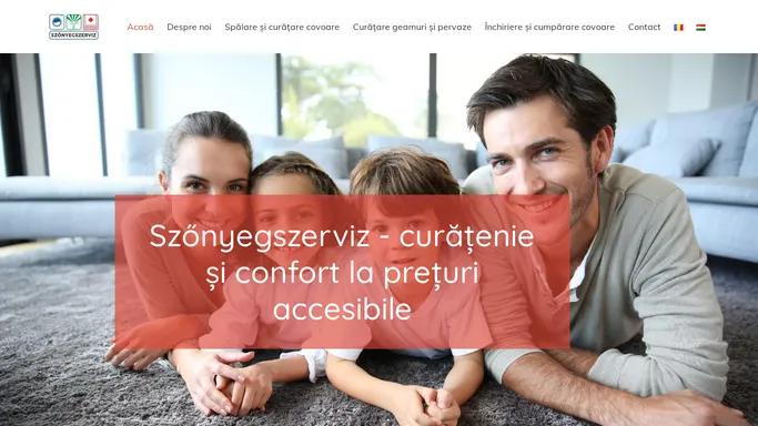 Szonyegszerviz SRL - curatenie si confort la preturi accesibile