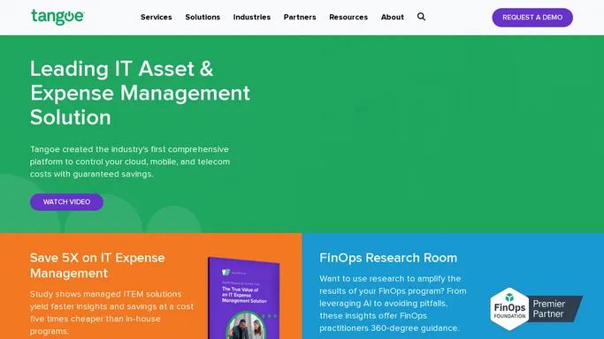 IT Asset Management & Expense Management Solutions – Tangoe