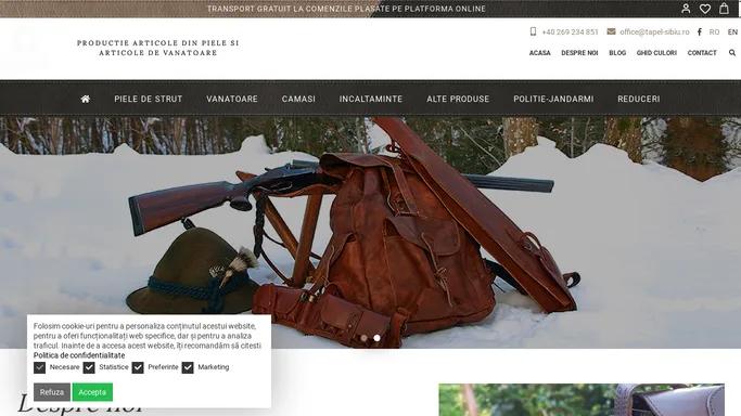 Articole din Piele pentru Vanatoare, Jandarmi, Politie