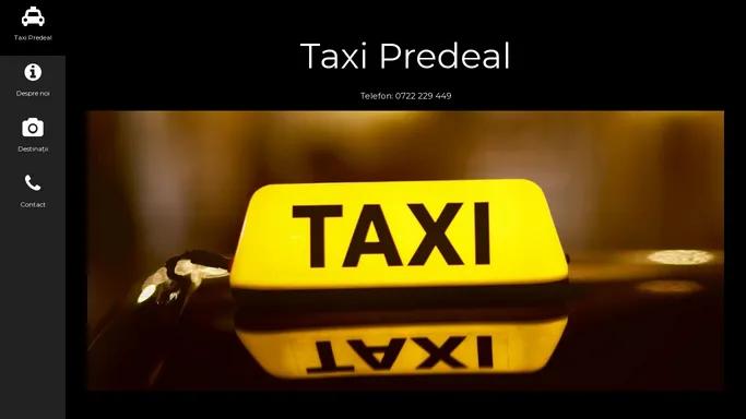 Taxi Predeal - Taxi Eny - tel.0722 229 449