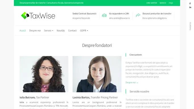 Preturi de Transfer - TaxWise