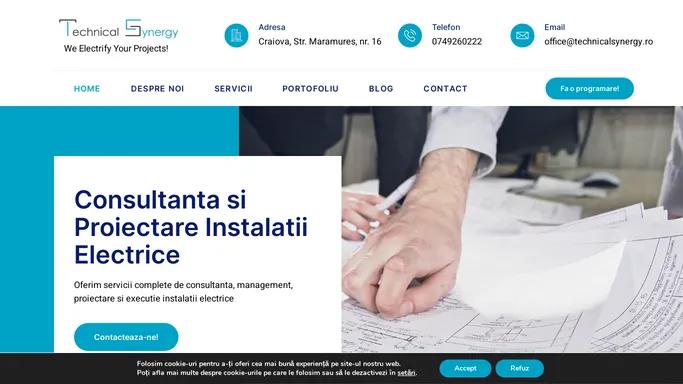 Consultanta si Proiectare Instalatii Electrice - Technical Synergy