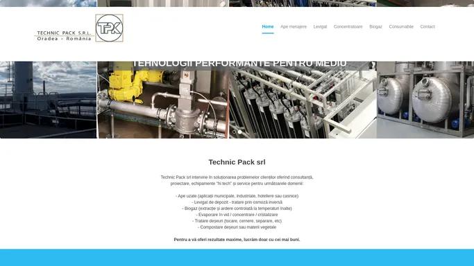 TechnicPack - solutii integrate pentru mediu, statii de epurare, concentratoare, biogaz, tratare deseuri