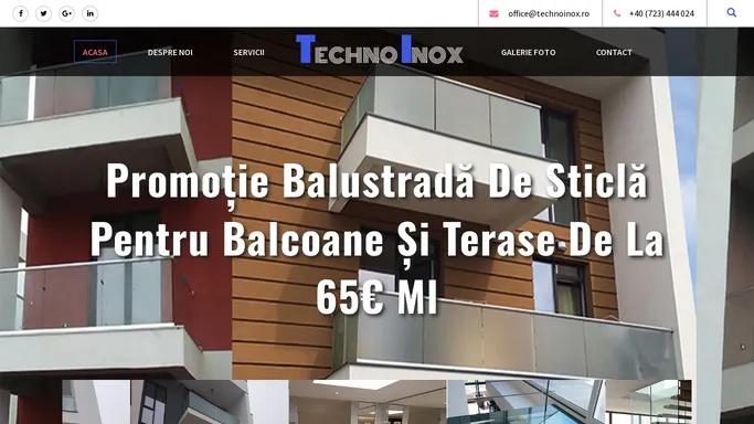 Balustrade sticla si aluminiu | Sticla laminata | Sticla securizata | Tamplarie PVC | pret de la 65€ ml