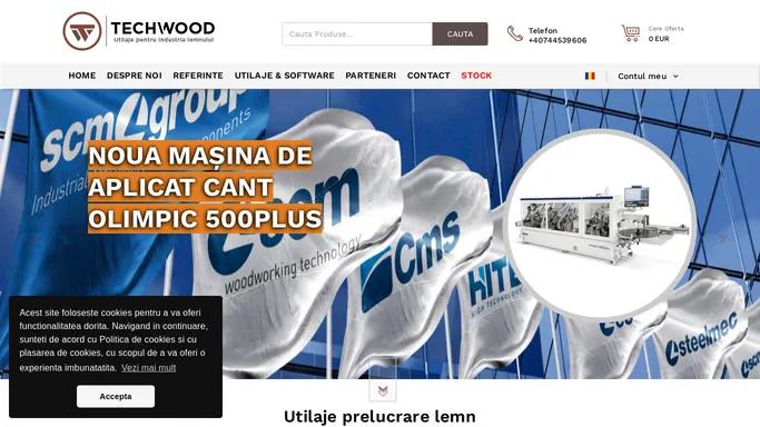 Utilaje Industriale Prelucrare Pal MDF Lemn | Tech Wood | Dealer Autorizat SCM GROUP