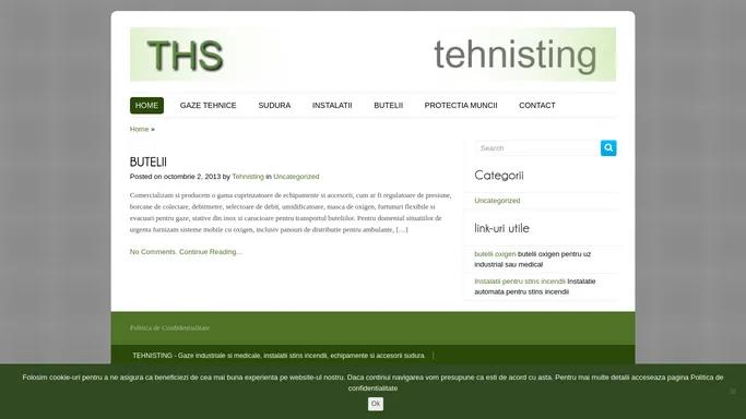 TEHNISTING | Gaze industriale si medicale, instalatii stins incendii, echipamente si accesorii sudura.