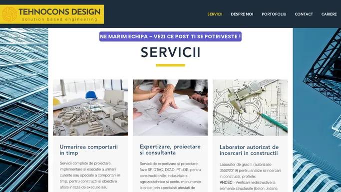 Tehnocons Design - UCT, Proiectare, Expertizare, Laborator - Iasi, Romania