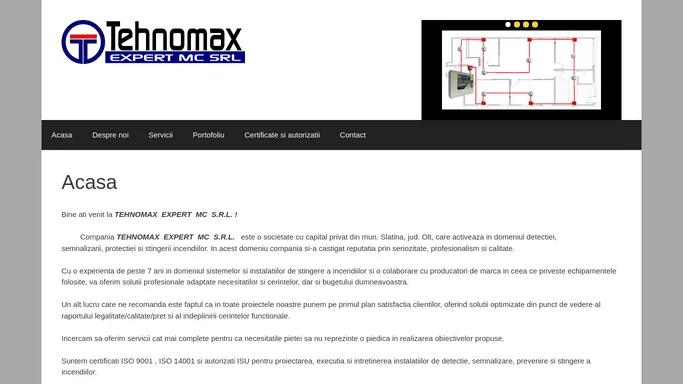 TEHNOMAX EXPERT | Sisteme de securitate la incendiu