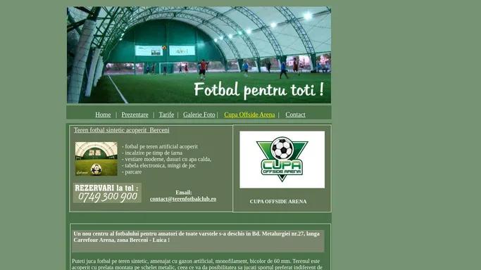 Teren fotbal acoperit Bucuresti, Metalurgiei, sector 4, FOTBAL pentru TOTI!