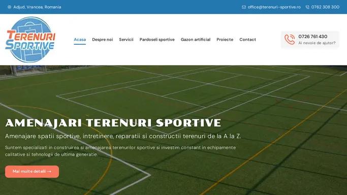 Terenuri Sportive| Pardoseli Sportive | Gazon Artificial