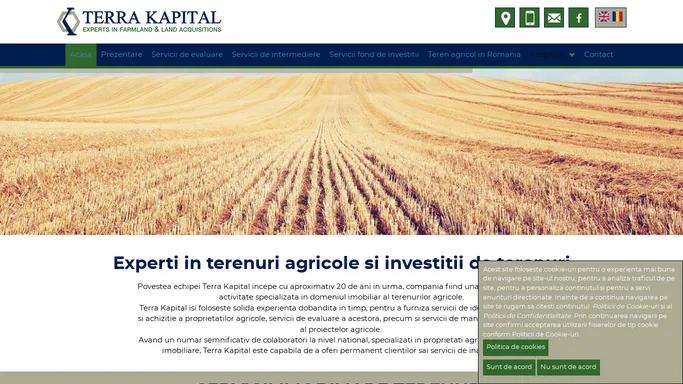 Experti in terenuri agricole si investitii de terenuri |Experti in terenuri agricole si investitii de terenuri - Terra Kapital