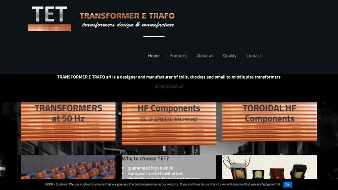 Tetrafo – TRANSFORMER E TRAFO SRL – TRANSFORMERS Design and Manufacture