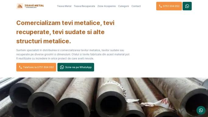 Comercializare tevi metalice oriunde in Romania