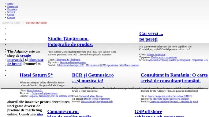 Internet marketing, creatie si design, tehnologii web - The Adgency