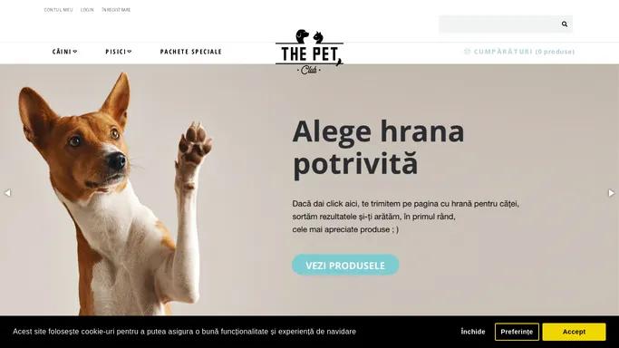 The PetClub - Petshop online pentru caini si pisici - Magazin online cu antiparazitare interne si externe, hrana, accesorii, produse de ingrijire, hrana dietetica, articole caini si pisici