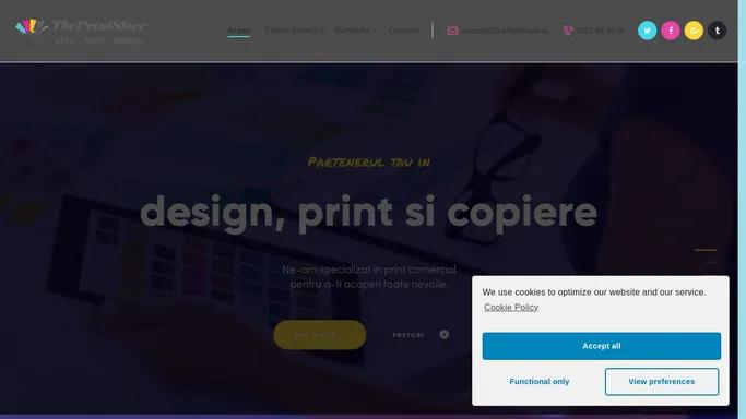 ThePrintStore – Servicii de print, copiere si design personalizat