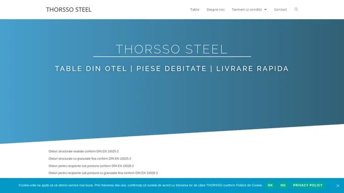 THORSSO STEEL – TABLE DE OTEL