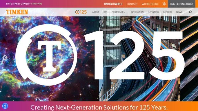 The Timken Company – Engineered Bearings & Power Transmission Products
