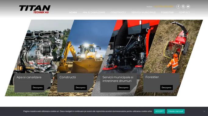 TITAN TECHNIK AG - Utilaje curatare canalizare, inspectie video CCTV