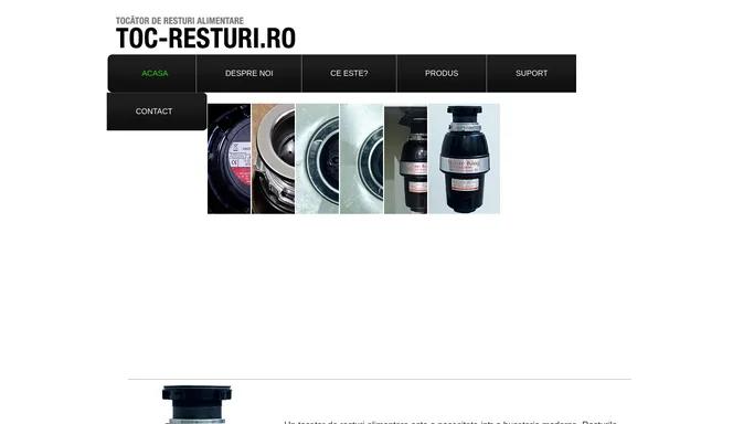 Tocator resturi alimentare | TOC-RESTURI.ro