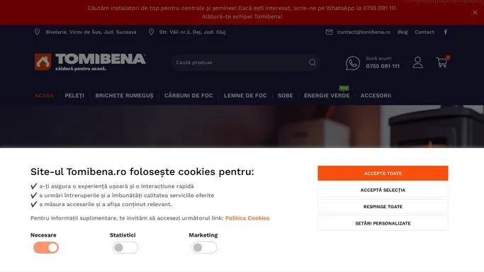 Depozit peleti si brichete din rumegus - Tomibena