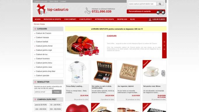 Top-Cadouri.ro • Magazin cu idei de cadouri