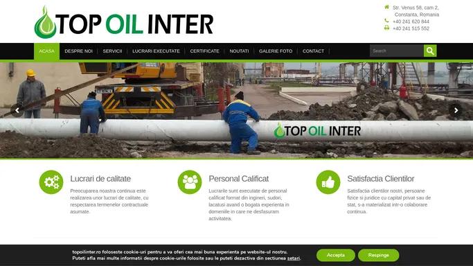 Top Oil Inter | Reparare conducte pentru transportul produselor petroliere | Sapaturi | Decopertare conducte vechi | Inlocuire cu conducte noi izolate termic Reparare conducte pentru transportul produselor petroliere | Sapaturi | Decopertare conducte vechi | Inlocuire cu conducte noi izolate termic