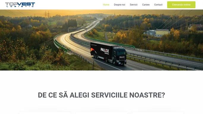 Top Vest Logistic – Membru fondator al retelei Pall-Ex Romania. Distributie marfuri generale paletizate