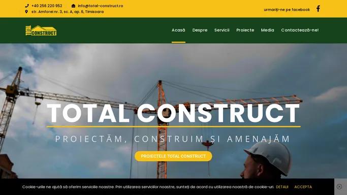 Constructii si amenajari interioare si exterioare | Total Construct