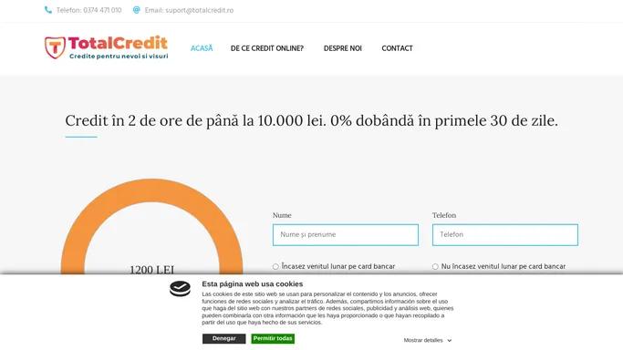 TotalCredit - Toate creditele intr-un singur loc