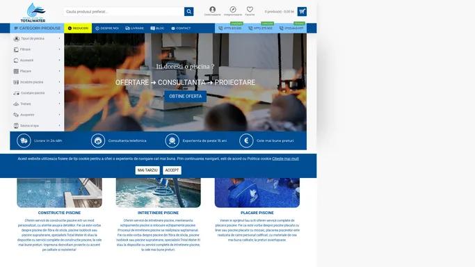 Echipamente si Accesorii pentru Piscine Saune si Spa - TotalWater