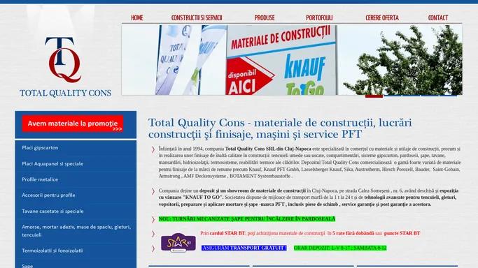 Materiale de constructii, finisaje, servicii | Total Quality Cons Cluj