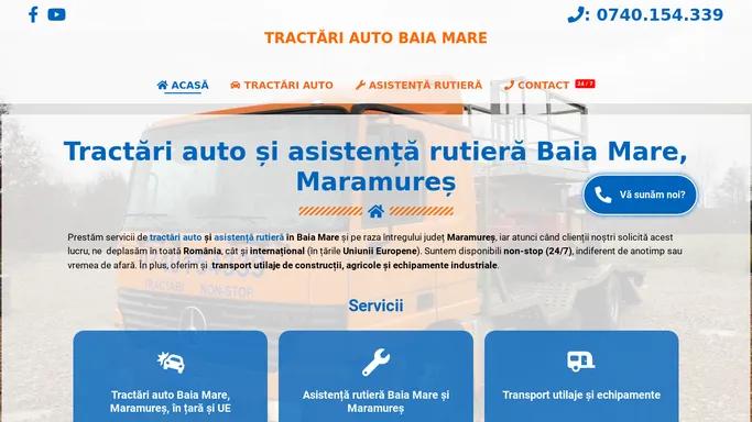 Tractari auto si asistenta rutiera Baia Mare » 0740.154.339