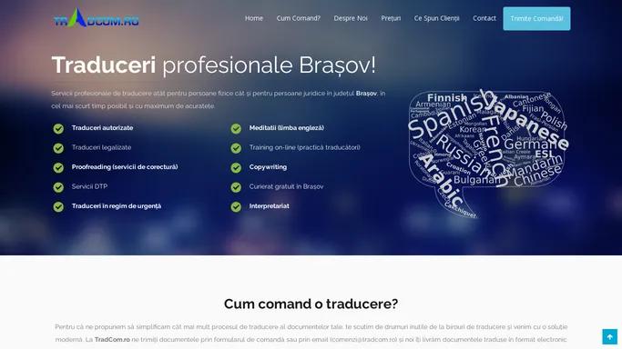 Tradcom.ro • Servicii profesionale de traducere Brasov!