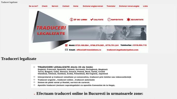 Traduceri legalizate