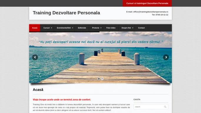 Acasa - Training Dezvoltare Personala | Training Dezvoltare Personala
