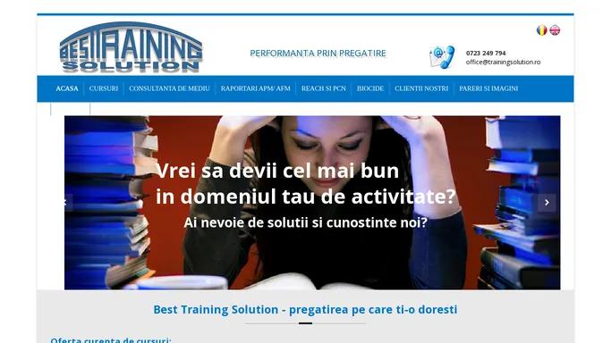 Best Training Solution - Acasa
