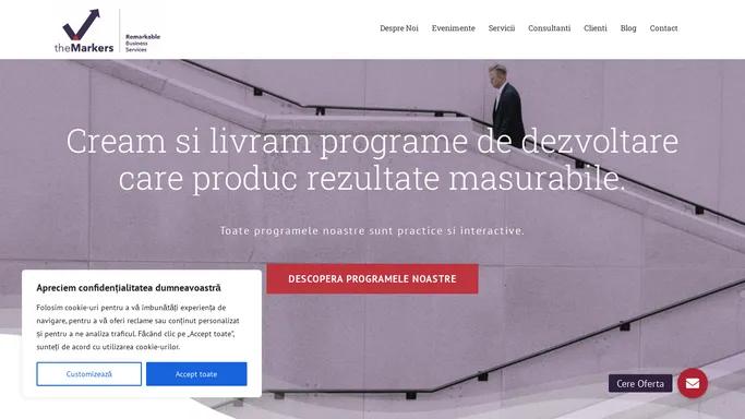 Firma de training, consultanta si cursuri in vanzari, comunicare, management