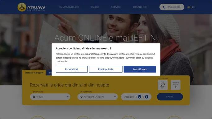 Transfer si Transport Aeroport Otopeni si Cluj - Transfero.ro